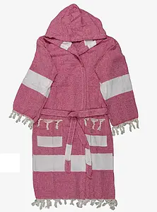 Халат бавовна (L) червоний для лазні та сауни