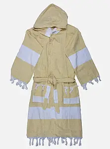 Халат бавовна (S) бежевий для лазні та сауни