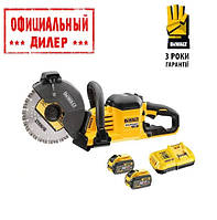 Аккумуляторная отрезная пила DeWALT DCS690X2 (54В, 3Ач, 230мм) YLP