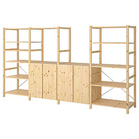 4 секції/полиця, сосна, 344х50х179 см IVAR (794.070.68) IKEA