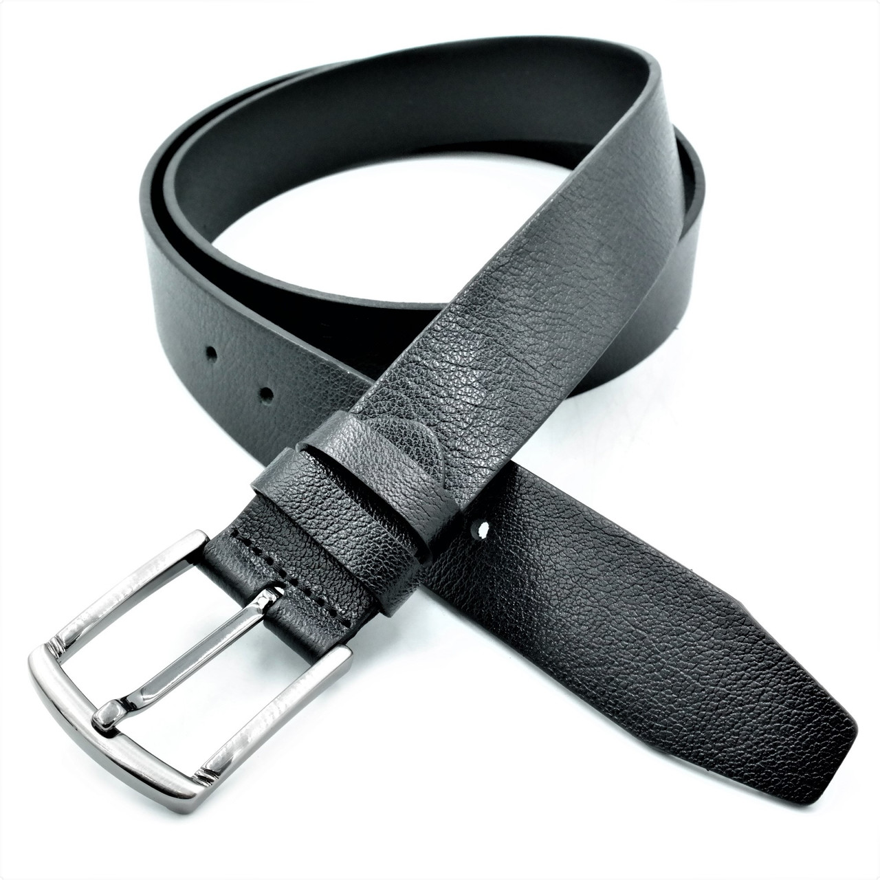 Шкіряний чоловічий ремінь Колір Чорний Weatro mk-40tur-0015, фото 1