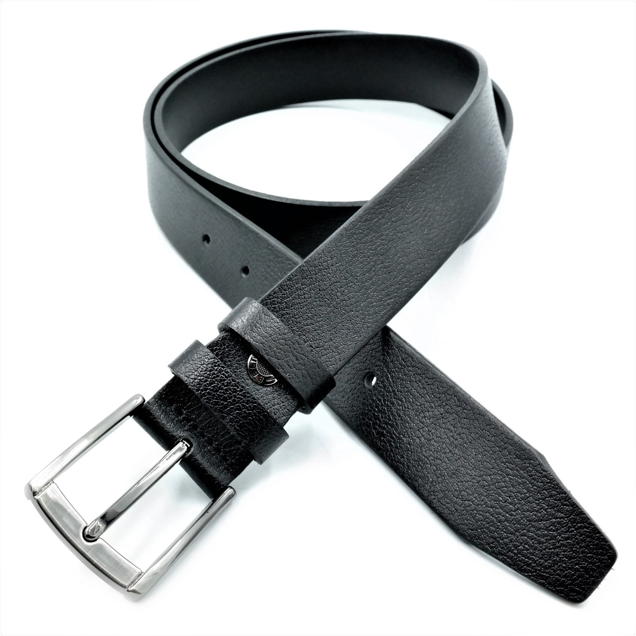Шкіряний чоловічий ремінь Колір Чорний Weatro mk-35tur-002, фото 1