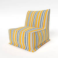 Крісло-мішок безкаркасне вуличне непромокальне 78*98*90 см сіро-жовтий.