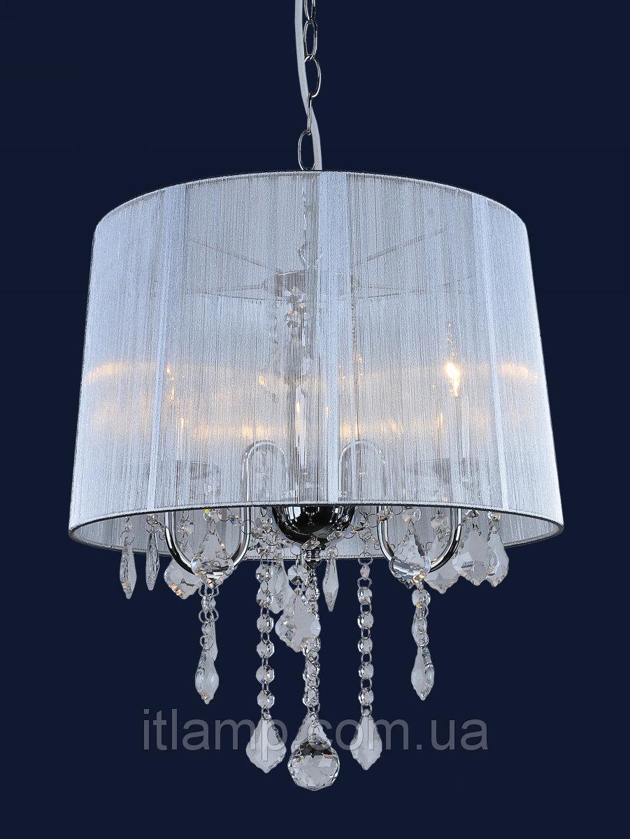 Люстра абажурна levistella 720003WH-3WH SILVER