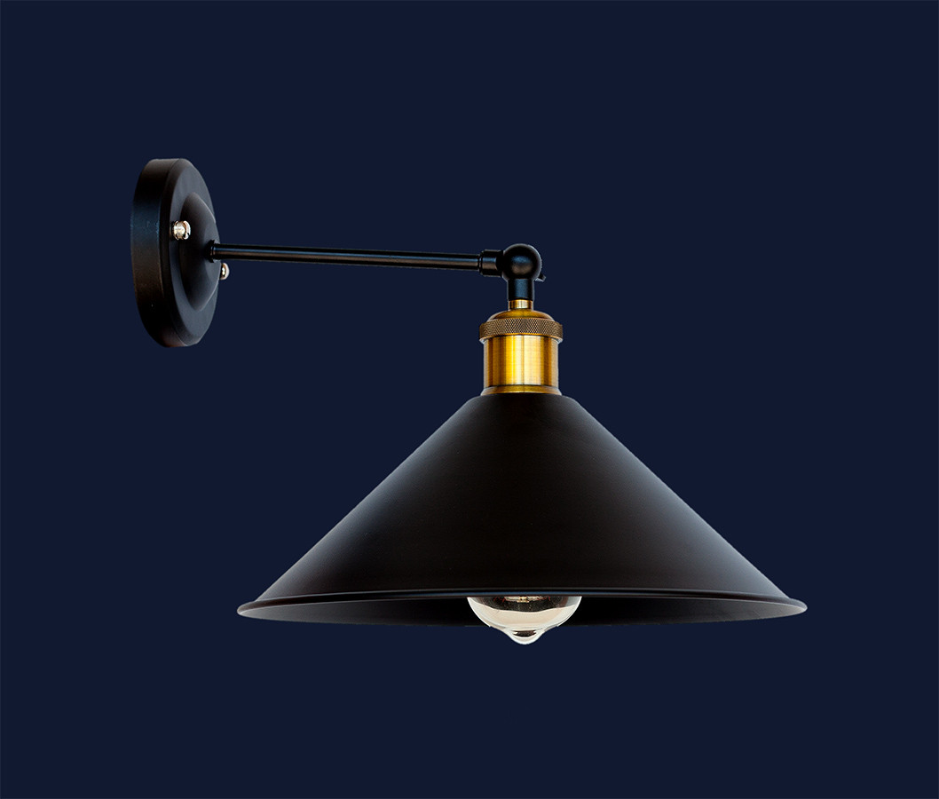 Бра в стилі лофт levistella 752W6855F-1 BK(300)