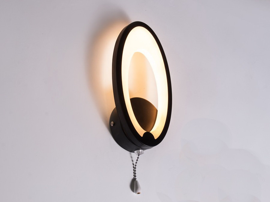 Бра led настінний світильник diasha 1673/1BK