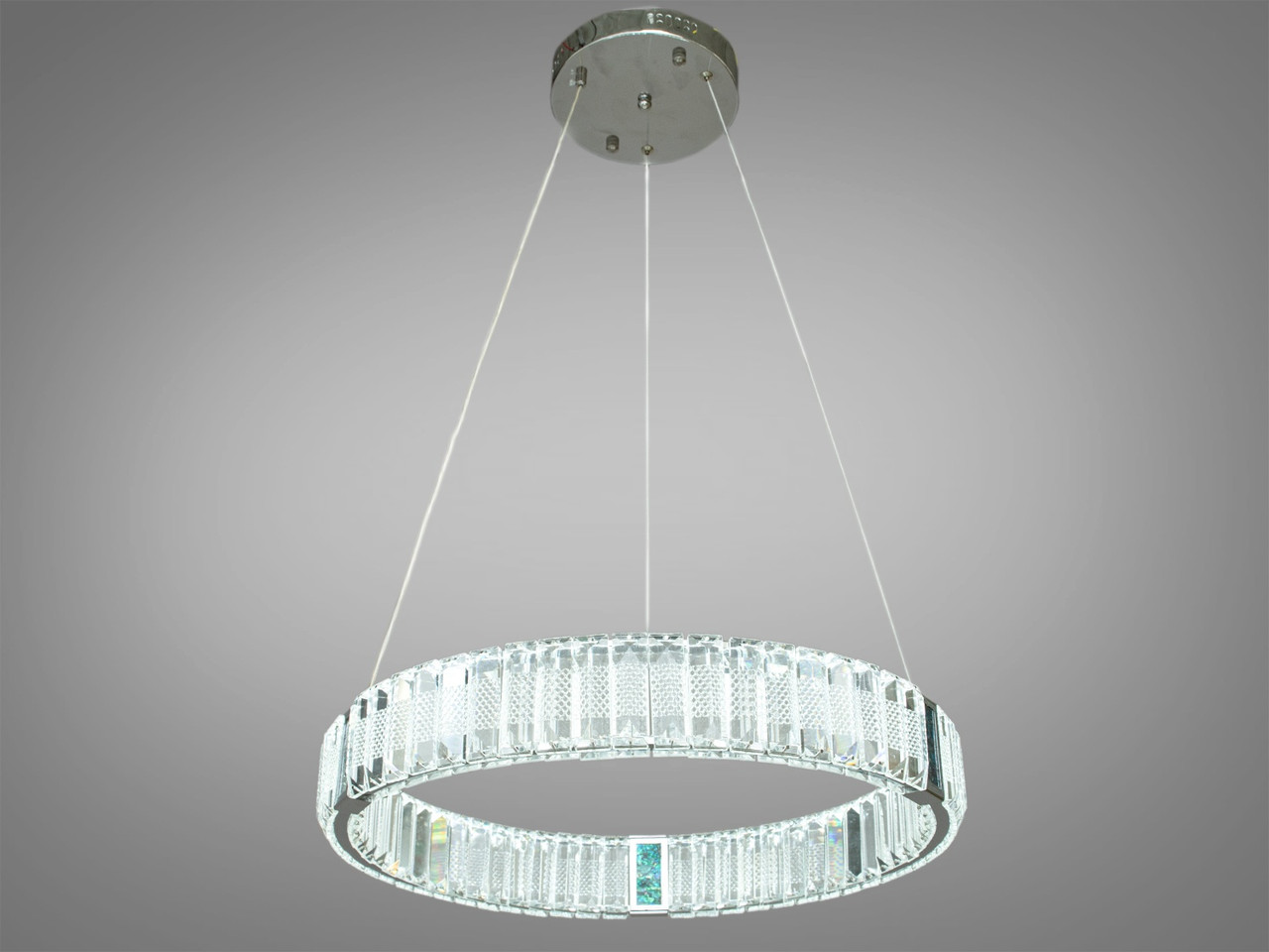Підвісна світлодіодна люстра кільця сучасна кришталева в стилі модерн diasha 81028-500HR