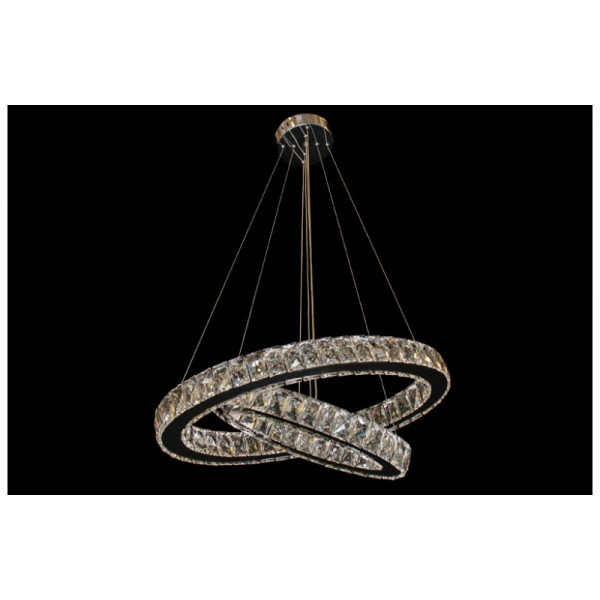 Хрустальна led люстра linisoln 7210/650+500 овал