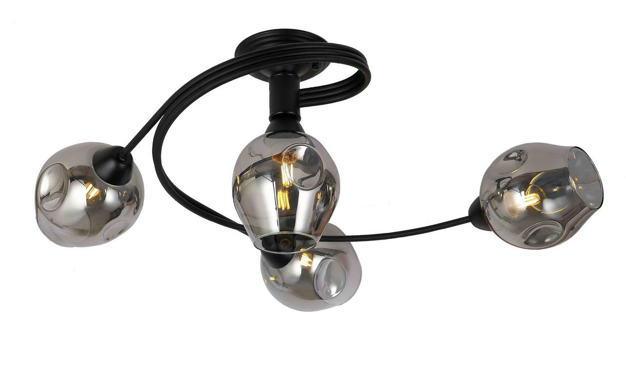 Світильники люстри молекула сучасні в стилі loft levistella 761LX04-4 BK+BK