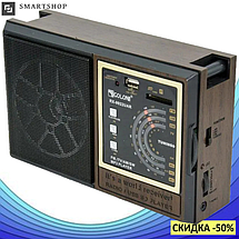 Радіоприймач GOLON RX-9922, портативний радіоприймач колонка MP3 з USB, акумулятором і Led-ліхтариком, фото 2