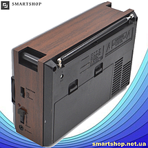 Радіоприймач GOLON RX-9922, портативний радіоприймач колонка MP3 з USB, акумулятором і Led-ліхтариком, фото 5