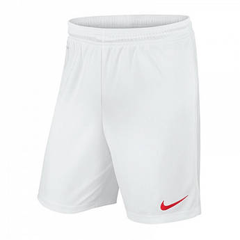 Шорти спортивні ігрові дитячі Nike JR Park II Knit 725988-102, Білий, Розмір (EU) — 128 cm