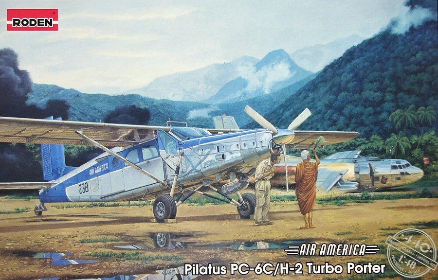 Пластикова модель 1/48 Roden 440 швейцарський багатоцільовий літак Pilatus PC-6C/H-2 Turbo-Porter, фото 1