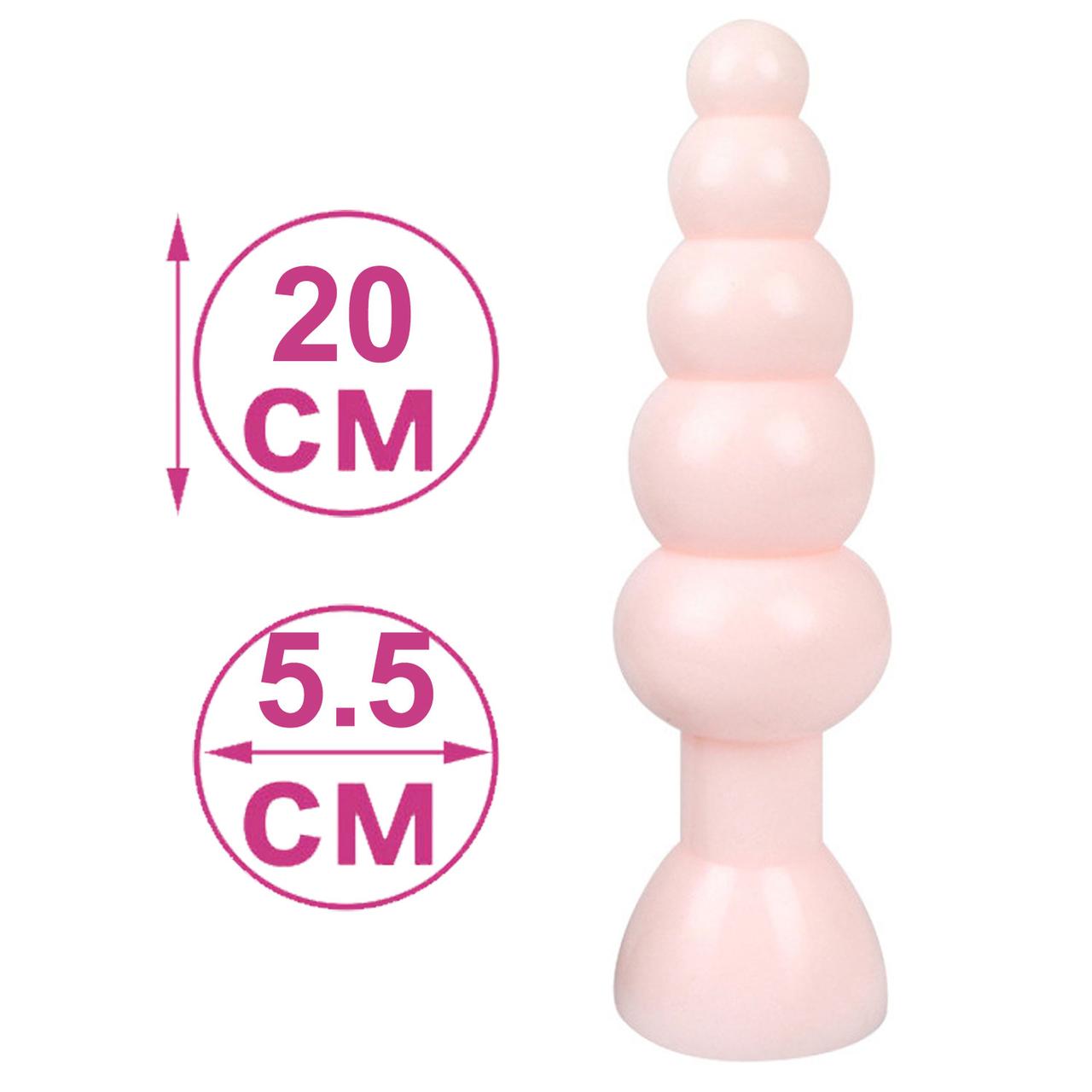 Анальна пробка плаг велика для фістингу анальні кульки Anal Balls XXL