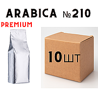 Ящик кофе в зернах без бренда PREMIUM купаж №210 ARABICA (в ящике 10 шт)