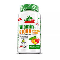 Витамины и минералы Amix Nutrition GreenDay ProVegan Vitamin C 1000 mg with Acerola, 60 вегакапсул