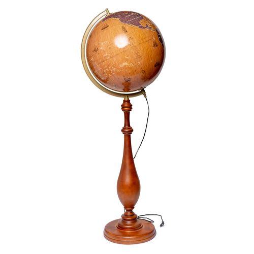 Глобус підлоговий подарунковий з підсвіткою 420 мм. бароко вітрильники (рос.) 540168