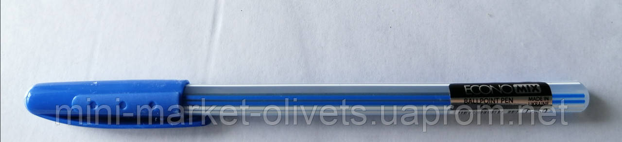 Ручка шариковая синяя Economix - фото 2 - id-p1616353641