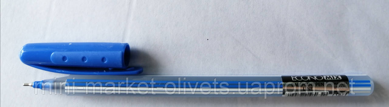 Ручка шариковая синяя Economix - фото 1 - id-p1616353641