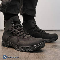 Чорні тактичні чоловічі берци з натуральної шкіри, фото 4