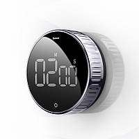 Цифровий таймер з секундоміром Baseus Heyo Rotation Countdown Timer Black (ACDJS-01)