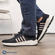 Літні кросівки у сітку, синього кольору на кожен день, фото 4