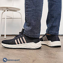 Чоловічі кросівки для спорту та на кожен день синього кольору, фото 5