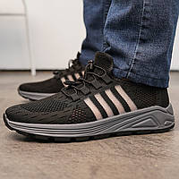 Мужские кроссовки для спорта на каждый день черного цвета.