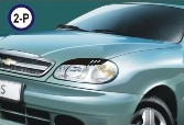 Вії на фари Daewoo Lanos тип2, фото 1