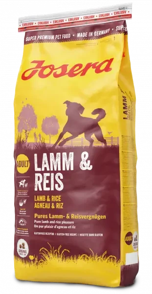 Josera Lamb&Rice (Йозера Ягня й Рис) сухий корм для дорослих собак з помірною енергією
