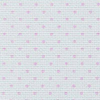Канва Stern-Aida Petit Point 14 (ширина 110см),белый в розовый горошек
