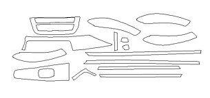 Комплект викрійок для салону BMW 3 2016