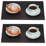 Кожана підкладка на стіл набір (30 х45sм) 2шт. (набір 2 шт, 7 кольорів), фото 3