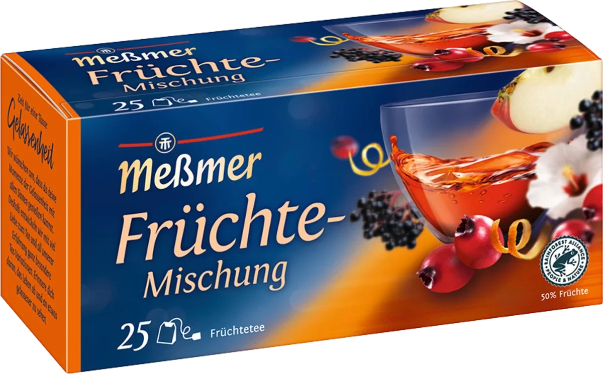 Фруктовий чай Meßmer Früchte-Tee, (25 x 3 г), 75 г