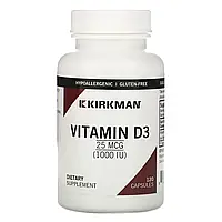 Вітамін D-3, Kirkman Labs, 1000 МО, 120 капсул