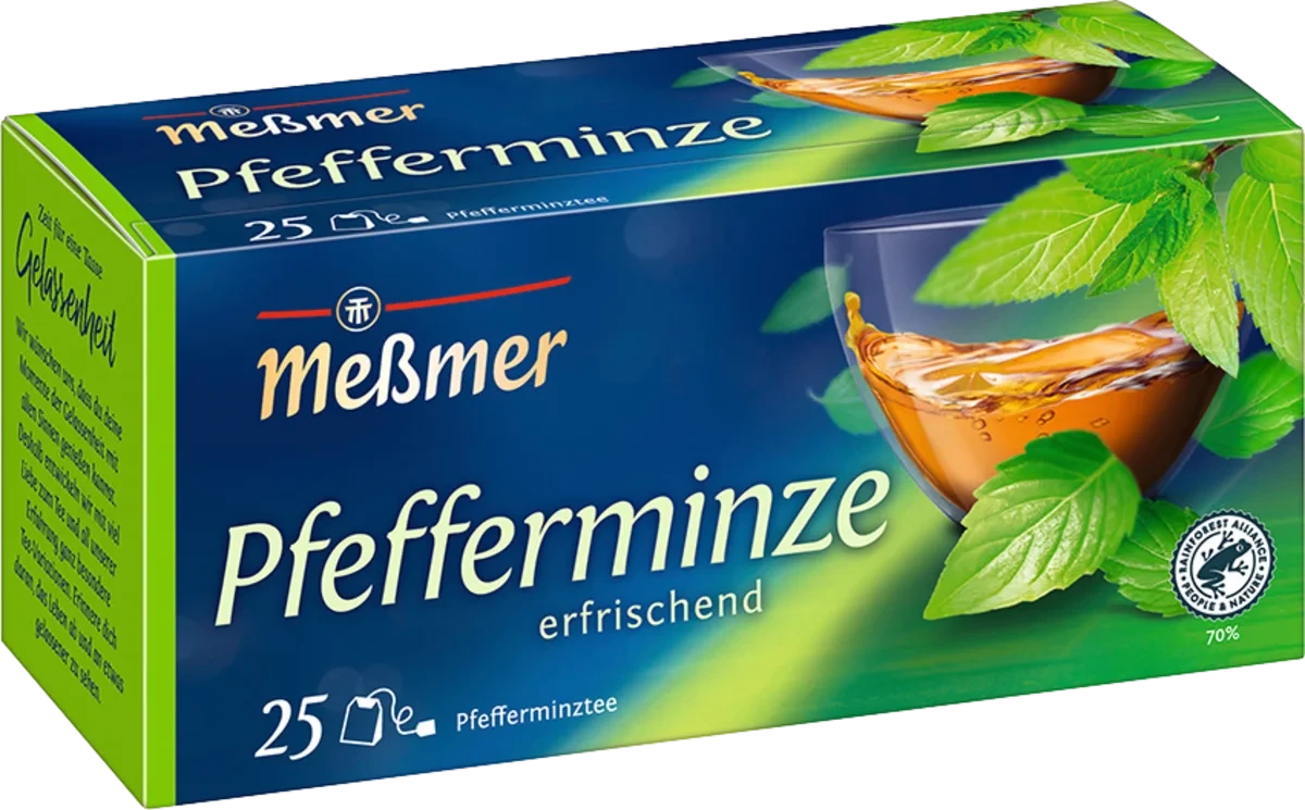 Трав'яний чай Meßmer Pfefferminze, (25 x 2.25 г), 56,25 г