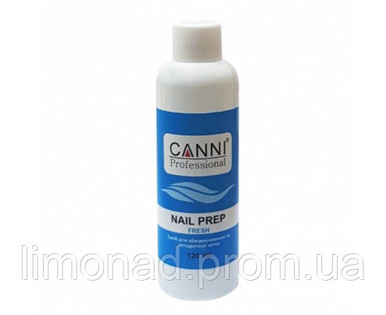 Засіб для знежирення та дегідратації нігтів, Nail prep fresh CANNI, 120 мл