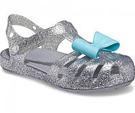 Дитячі Сандалі на дівчинку Crocs Isabella Charm Sandal срібло