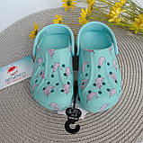 Сабо дитячі Crocs дівчинці kids BAYABAND CLOG Бірюзовий Аква Риба меч, фото 2