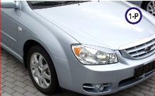Реснички на фары Kia Cerato 2004-2006