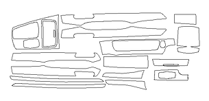 Комплект викрійок для салону BMW 7 2012-2014