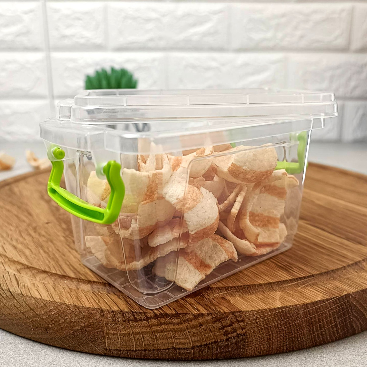 Великий харчовий контейнер із ручками-засувками 5 л Ал-пластик №6 LUX