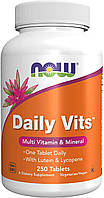 Now Foods, Daily Vits (250 таб.), мужские витамины, женские витамины