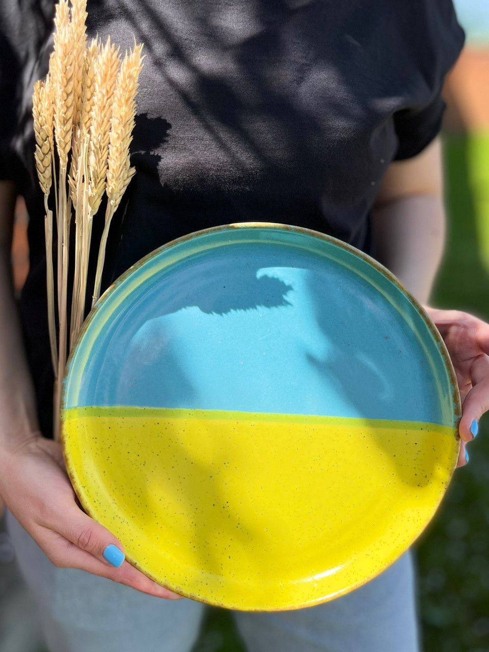 Тарілка кругла з бортиком 25 см, серія "Вільна"