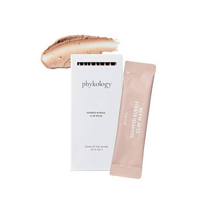 М'яка очищувальна глиняна баббл-маска phykology Seaweed Bubble Clay Mask, 5г-1шт, фото 2