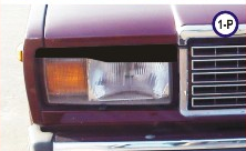 Вії на фари ВАЗ 2105-07 тип1