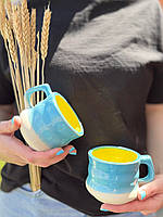 Чашка 200 мл., «Блакитно-жовта»