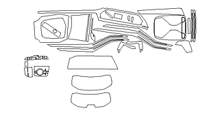 Комплект викрійок для салону BMW 3 2020