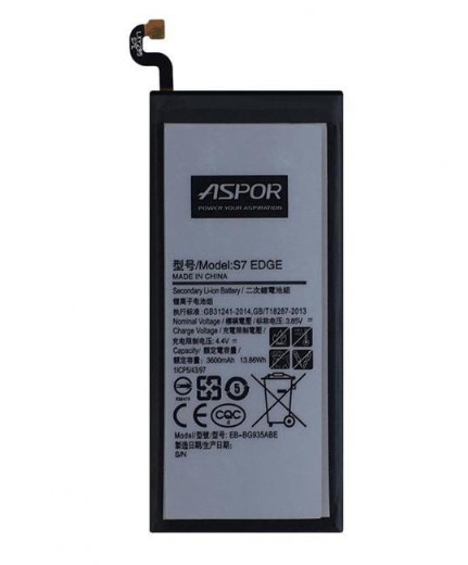 Акумулятор Aspor до Samsung G935A Galaxy S7 Edge / EB-BG935ABE, 3600 mAh Original PRC