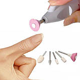 Набор для маникюра, фрезер для ногтей Salon Shaper + 5 насадок. Аппарат для маникюра и педикюра Salon Shaper, фото 5